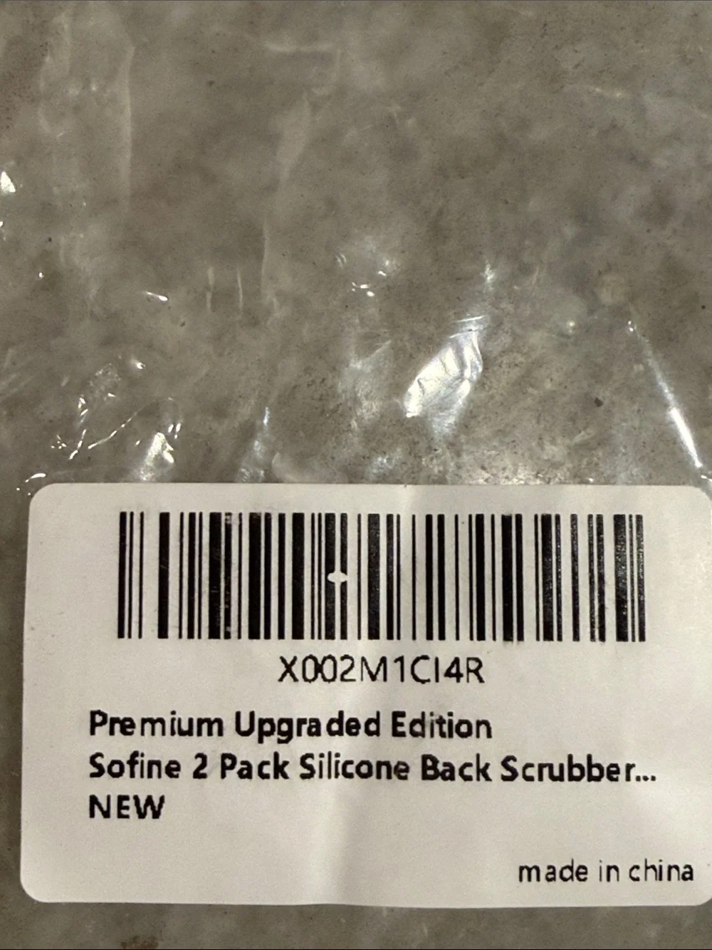 🆕 2 Pack Silicone Back Scrubber, Dual Sided Body Scrubber Shower Bath Men/Women